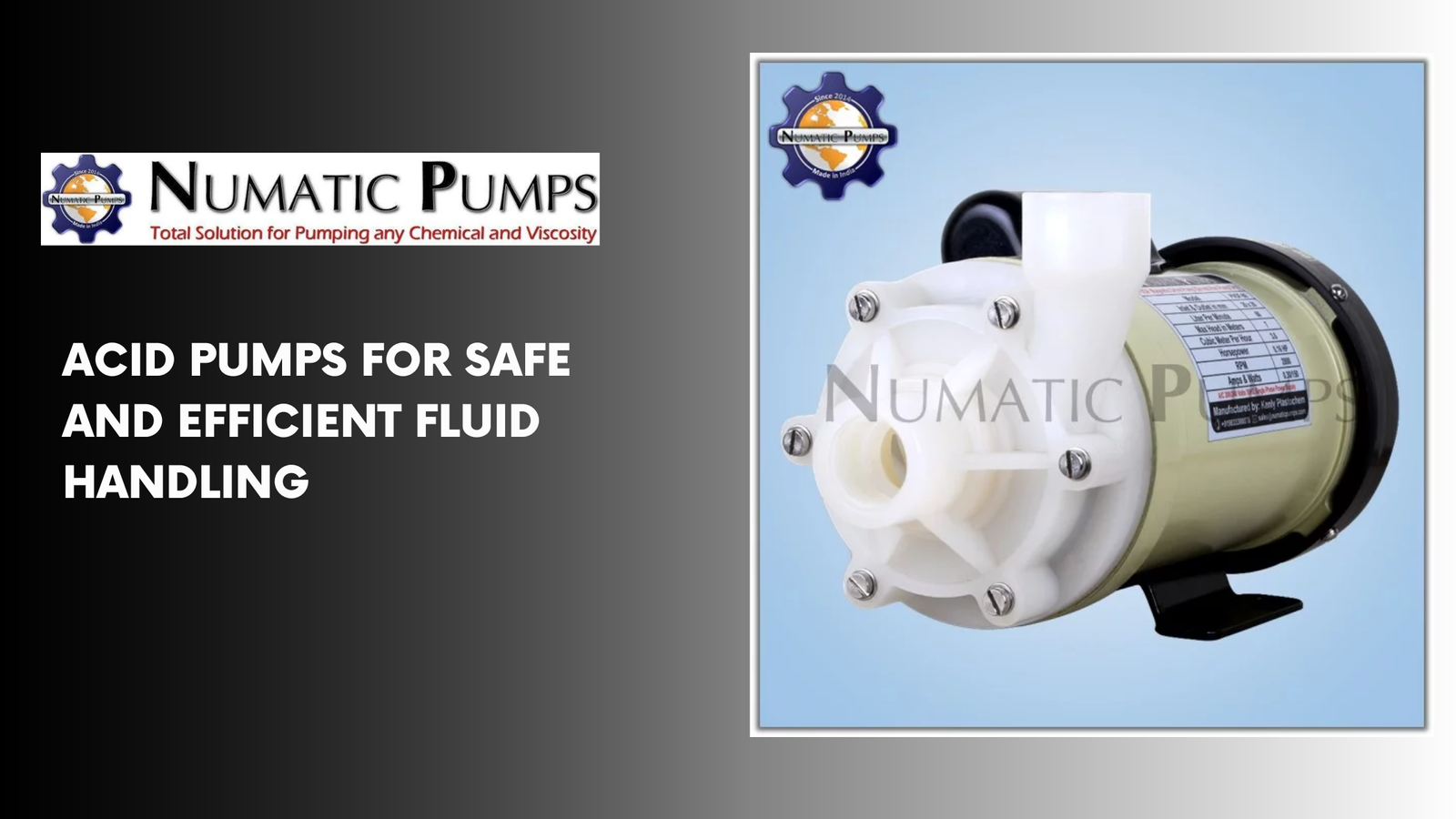 Acid Pumps for Safe and Efficient Fluid Handling