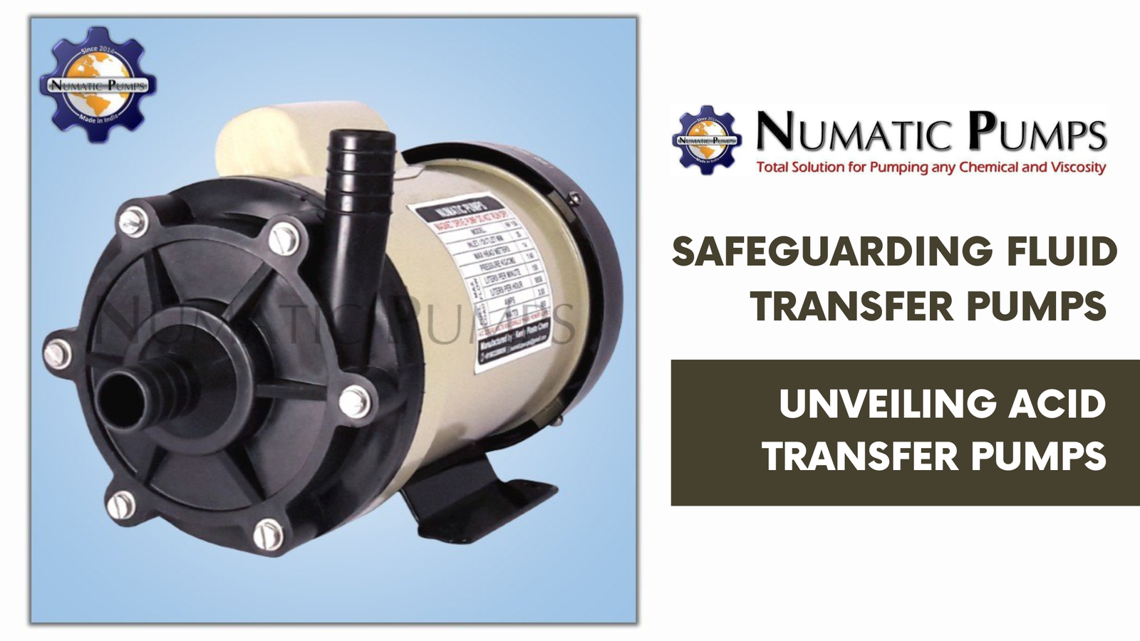 Safeguarding Fluid Transfer Unveiling Acid Transfer Pumps